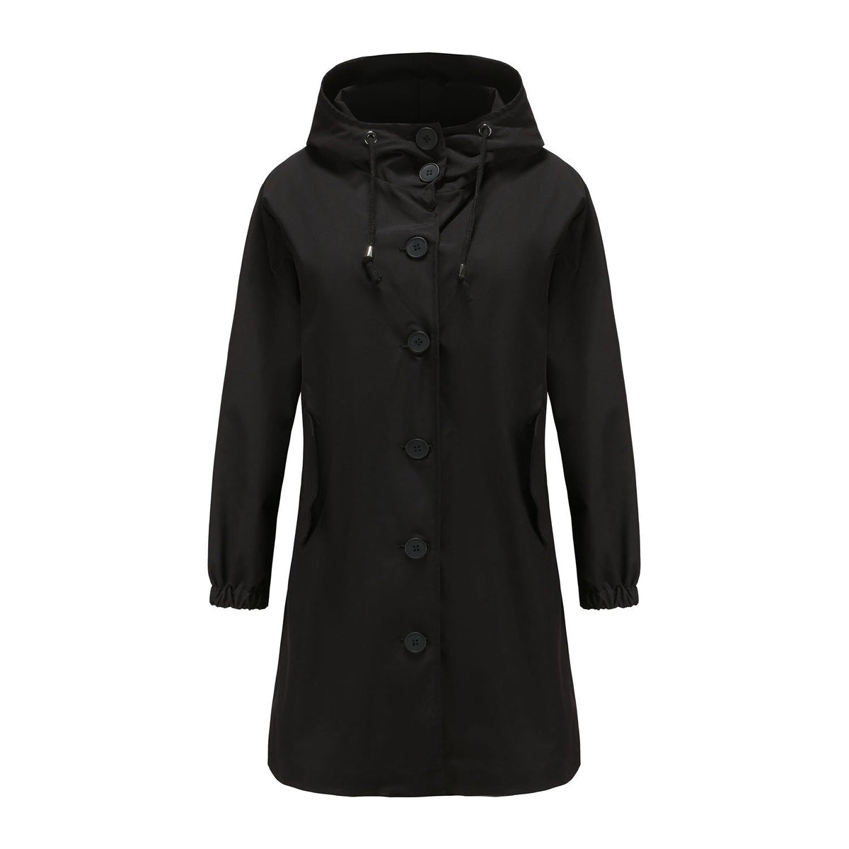 Maude | Manteau Long Trapèze à Capuche pour Femme - Image 6