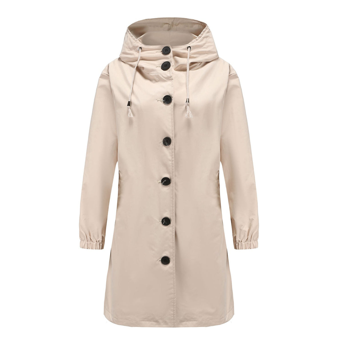 Maude | Manteau Long Trapèze à Capuche pour Femme - Image 1
