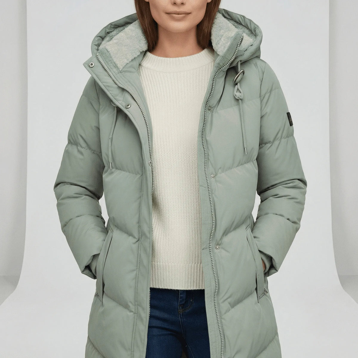 Vinterparka med hætte - Emelie