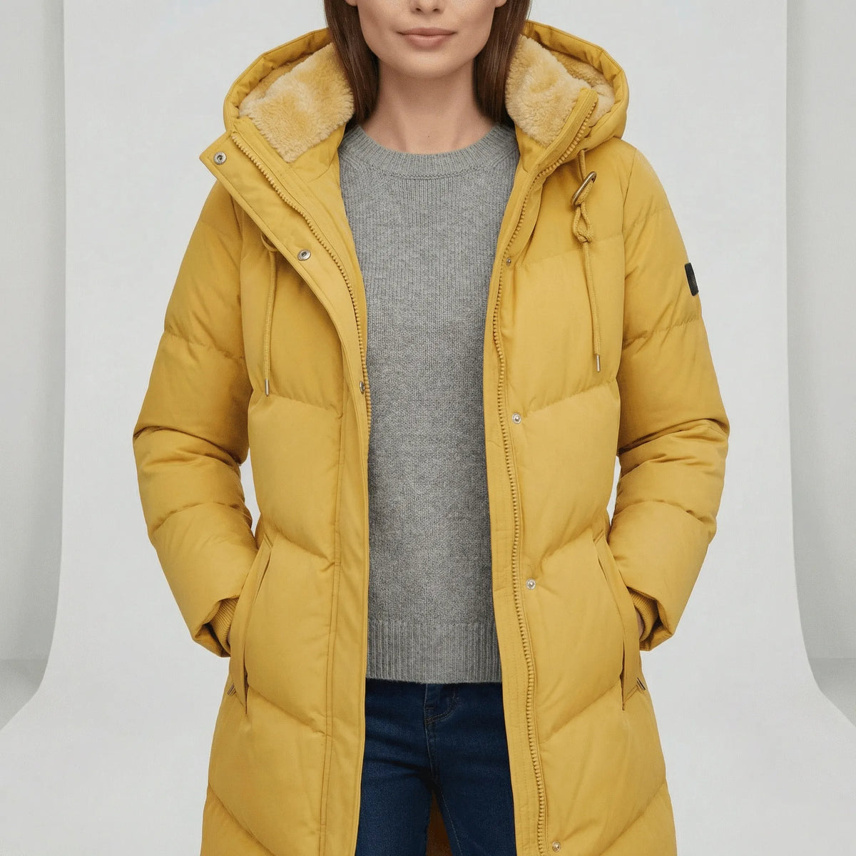 Vinterparka med hætte - Emelie
