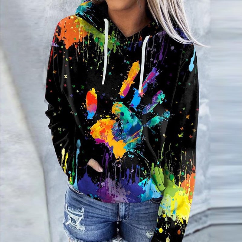 Colette | Sweat à Capuche Femme Manches Longues - Imprimé Graphique - Image 1