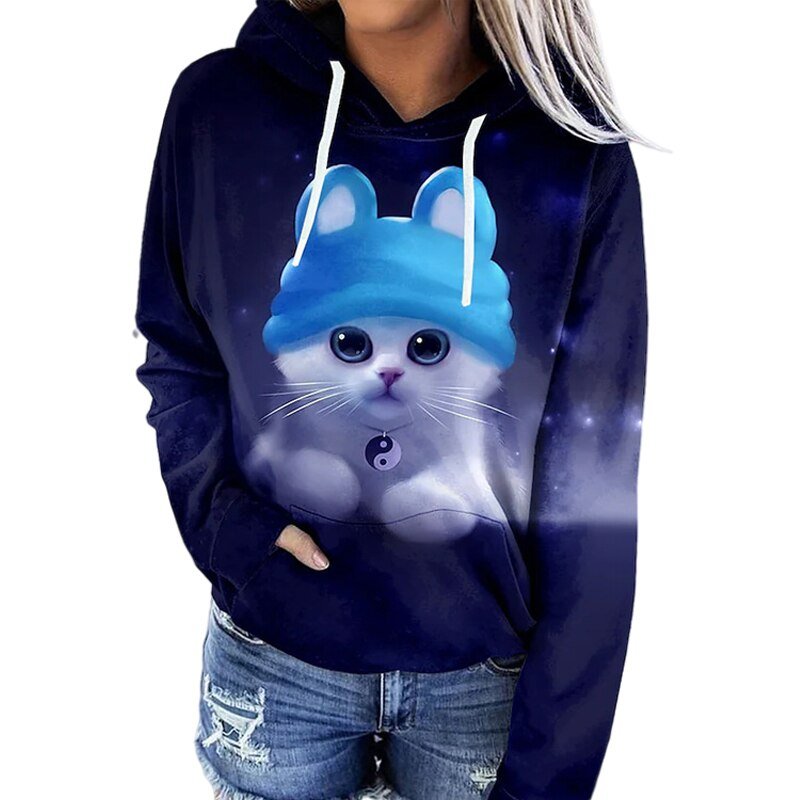 Colette | Sweat à Capuche Femme Manches Longues - Imprimé Graphique - Image 2