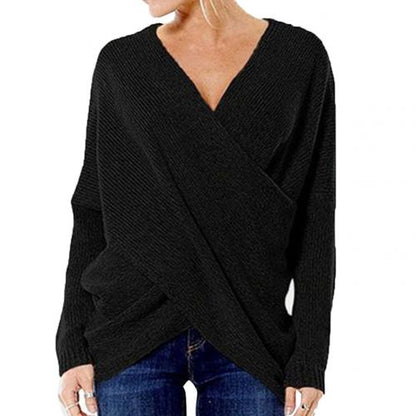 Eva | Pull Femme Cache-Cœur Col V Manches Longues - Image 4