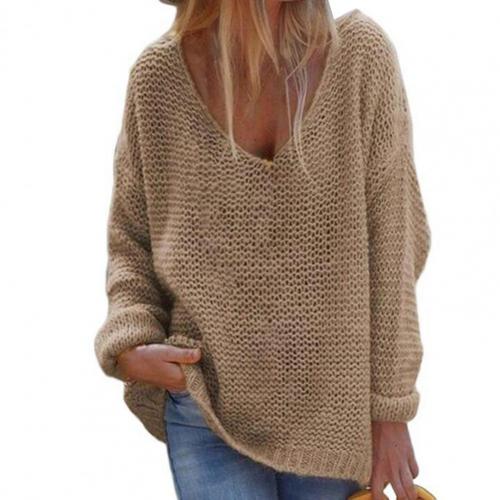 Jasmine | Pull ample à col en V pour femme - Image 2