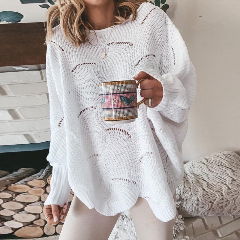 Coline | Pull ample en maille pour femme - Image 1