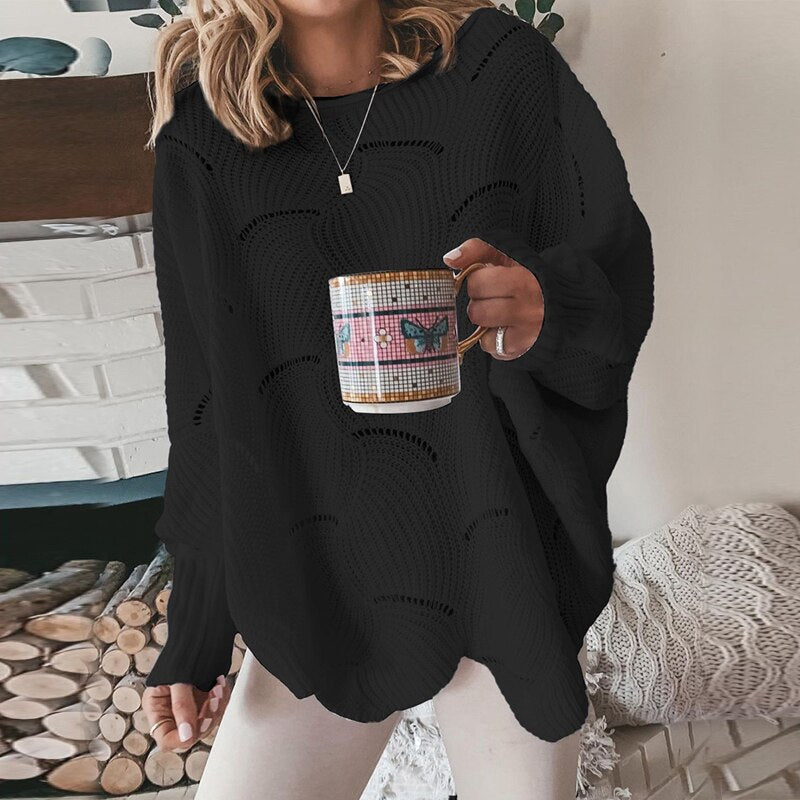 Coline | Pull ample en maille pour femme - Image 2